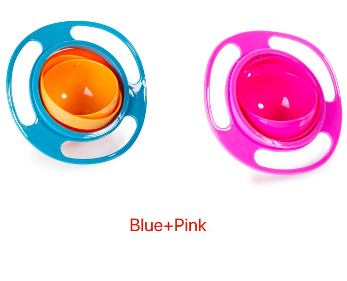 Spill-proof Bowl Dishes with 360-Degree Rotation
