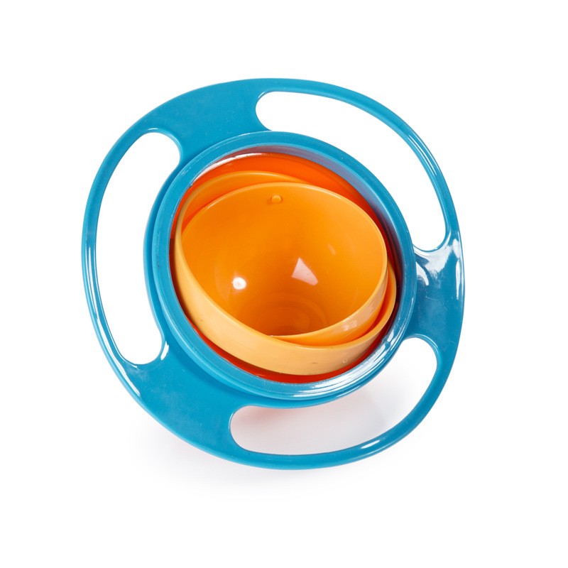 Spill-proof Bowl Dishes with 360-Degree Rotation