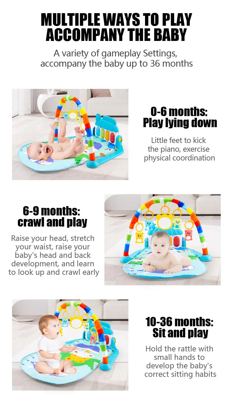 Baby Fitness Play Gym Activity Toys Newborn