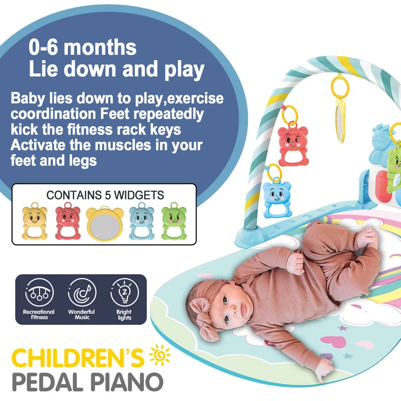 Baby Fitness Play Gym Activity Toys Newborn